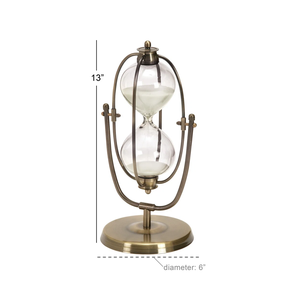 Trend Design Metal Handicraft Silver Plating Look <b>Sand</b> <b>Timer</b> Hourglass With Stand for Table Decor and Gifting - Product Image 4