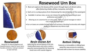 Urna de madera hecha a mano. Ataúd para hombres, mujeres, niños y mascotas. Urna de cremación para adultos. - Product Image 5