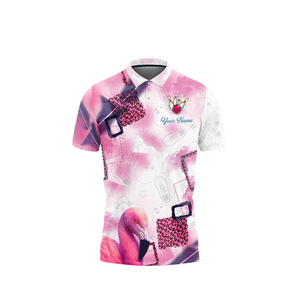 เสื้อโบว์ลิ่งแบบสปอร์ตสำหรับผู้ชายสั่งทำขายส่ง ผ้าถัก ระบายอากาศได้ดี แห้งเร็ว สำหรับทีมโบว์ลิ่ง - Product Image 6