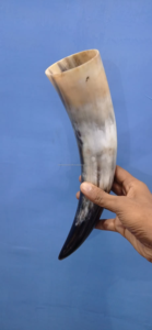 เขาสัตว์แกะสลักลายอินเดียแบบโบราณ คุณภาพสูง เป็นมิตรกับสิ่งแวดล้อม ทำจากวัสดุออร์แกนิก พร้อมฐานตั้ง ของขวัญแปลกใหม่ - Product Image 3