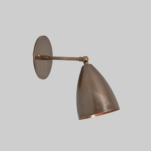 Brass <b>Wall</b> <b>Sconce</b> Geometric Cone Shape Minimalist Design Indoor <b>Lighting</b> for Living Room Durable Home Decor - Product Image 4