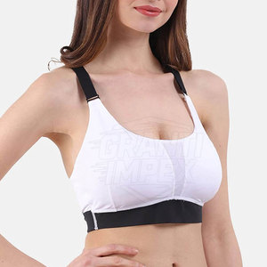 Soutien-gorge de sport pour femme respirant avec logo frontal, taille personnalisée - Ajustement confortable pour la gym, design personnalisable, disponible en stock - Product Image 3