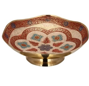 Centres de table décoratifs, bol à fruits en métal de qualité supérieure, bol de rangement pour fruits et légumes avec support doré design - Product Image 3