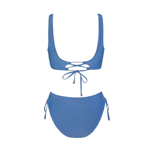 Women's Durable Colorful Lightweight Cotton Bamboo Fiber Swimsuits Bikinis & Beachwear with Zippers 2-<b>Piece</b> <b>Set</b> Best Quality - Product Image 5
