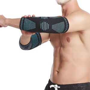 Mangas de compresión para codos con logo personalizado, ligeras, elásticas, para gimnasio, fitness y deporte. - Product Image 4