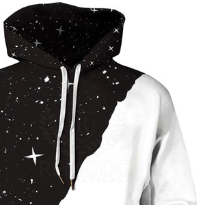 Sweat à capuche personnalisé pour homme, best-seller, avec logo, manches côtelées, en coton/polyester tricoté, sublimation, vêtement d'extérieur avec poche - Product Image 3