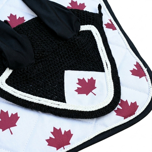 Luxury Leopard Horse Riding Pad Set Equestrian saddle Pad with Matching Ear Bonnet Soundproof <b>fly</b> veil western horse tack set - Product Image 3