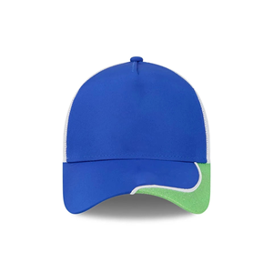 <b>Men</b> Two Tone <b>Trucker</b> <b>Cap</b> Mesh Back Adjustable Baseball Hat Contrast Brim Custom Logo Breathable Summer Outdoor Snapback - Product Image 4