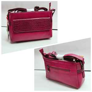 กระเป๋าสะพายไหล่ผู้หญิงหนังแท้ทันสมัยพร้อมสายโซ่ ความจุขนาดใหญ่ มีสไตล์และใช้งานได้จริงสำหรับการเดินทางและการใช้งานในธุรกิจ - Product Image 4