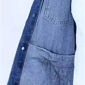 Veste en jean à capuche oversize bleue à manches longues, dernier design personnalisé, pour hommes, style décontracté, vestes et manteaux en jean - Product Image 4