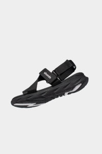 Sandalias Casuales con Tiras Cruzadas, Diseño de Punta Abierta, Color Negro Completo, Ligeras, de Secado Rápido, Unisex, Antideslizantes, con Aleación Antimol, Deportivas - Product Image 3