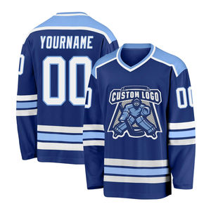 Jersey de hockey sobre hielo de diseño personalizado, elegante, sublimado, con identidad del equipo, para clubes, entrenamiento, partidos. - Product Image 4