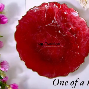 Plateau en résine contemporain, élégant, pour la décoration de la maison et les cadeaux spéciaux Tradebyd - Product Image 3