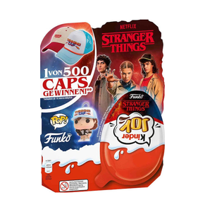 Auténticos Huevos de Chocolate Kinder Joy Stranger Things, Caja de Exhibición de 12 Unidades, 20g Cada Uno, con 24 Figuras Coleccionables Estilo Funko, Venta al Por Mayor - Product Image 6
