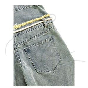 กางเกงยีนส์ขาสั้นผู้ชายแฟชั่นไฮสตรีท แห้งเร็ว ไซส์ใหญ่ ระบายอากาศได้ดี ผลิตจากผ้าเดนิม - Product Image 3