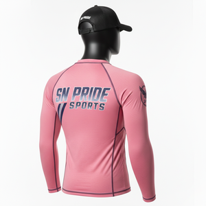 Custom Size Eco-Friendly Spandex/Polyester Compression MMA Long Sleeve Rash Guard Comfortable Sublimation Fitness Hot Selling - Product Image 2