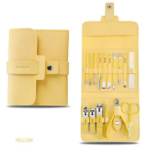 Juego de Manicura y Pedicura Profesional de Acero Inoxidable, Duradero, Color Personalizado, para Hombres y Mujeres, Uso Doméstico, Última Tendencia, Nuevo Estilo - Product Image 1