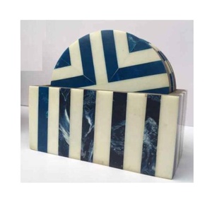 Doublure motif os incrustation sous-verre ensemble de 4 pour thé café boisson sous-verre vaisselle moderne cuisine décor chaleur protéger sous-verre - Product Image 2