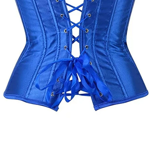 Women Satin <b>Underbust</b> Corset Plus Size Waist Trainer Custom OEM Private Label Supplier Genuine Leather - Product Image 5