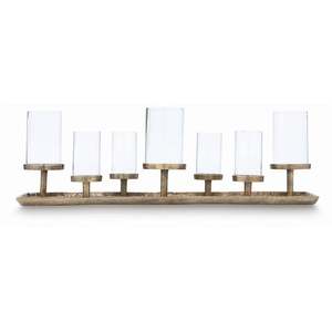 Candelabro Moderno con 7 Portavelas de Vidrio para Decoración del Hogar - Product Image 2