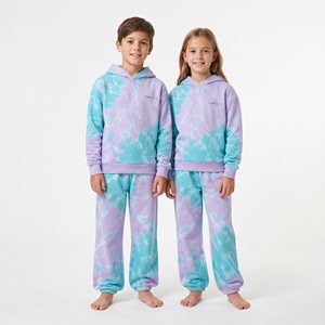 Conjunto Deportivo Sublimado con Estampado Completo para Niños, Sudadera con Capucha y Pantalones Deportivos, Ropa Deportiva Personalizada al por Mayor para Niños y Niñas - Product Image 3