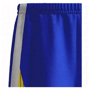 Ensemble d'entraînement de basketball personnalisé pour hommes, maillot et short de basketball bleus de qualité supérieure, respirants et légers - Product Image 5
