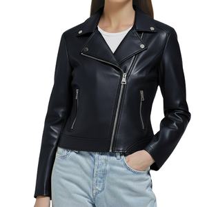 Veste en cuir véritable tricotée avec fermeture éclair, nouvelle collection pour femmes et hommes, mode personnalisée, coupe ajustée, luxe haut de gamme, qualité supérieure, écologique, imperméable - Product Image 6