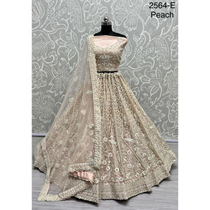 Collections de velours de vêtements de mariée indiens pour la mariée avec le travail de Zarkhan par Fabzone - Product Image 3