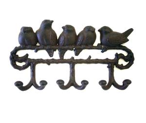 Industrial Farmhouse Cast Iron Wall Hook Decorative Coat Hanger for Hanging Bags <b>Clothes</b> Towels Keys - Product Image 5