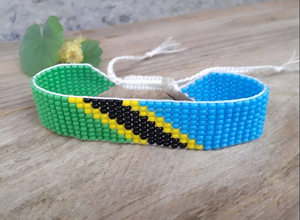 Unisex Summer Luxury Charm Fashion Handmade Embroidery Multicolor Beaded <b>Bangles</b> Gifts <b>for</b> <b>Men</b> and Women From India - Product Image 3