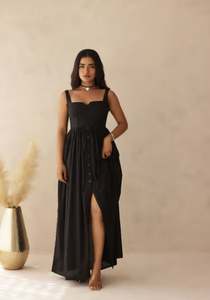 เดรสยาวคอเหลี่ยมแขนกุดคุณภาพสูง ชุดลำลองฤดูร้อน ราคาดีที่สุด เดรสยาวลายดอกไม้สำหรับผู้หญิง - Product Image 5