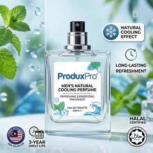 Perfume Natural Refrescante para Hombre ProduxPro, Botella de Fragancia OEM, Tamaño Regular, Selangor, Malasia, Certificado GMP/ISO HALAL, 3 Años de Duración - Product Image 2