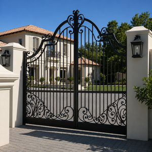 Discover bespoke ornamental wrought iron <b>gates</b> built to enhance home security while adding unmatched architectural elegance now! - Product Image 2