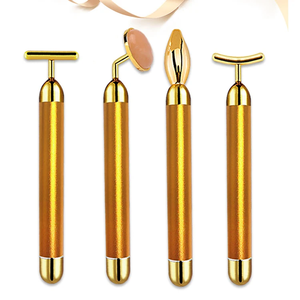 Rouleau de massage électrique pour <span class=keywords><strong>le</strong></span> visage en or rose 24 carats, barre de beauté à haute fréquence pour <span class=keywords><strong>le</strong></span> soin de <span class=keywords><strong>la</strong></span> peau, lifting du visage vibrant - Product Image 4