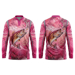 Camiseta de Pesca de Manga Larga Sublimada, Personalizada, de Poliéster Transpirable, Secado Rápido, Protección UV, Antibacteriana - Product Image 2