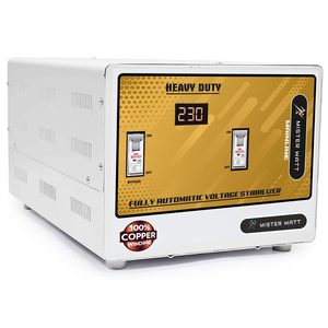 Stabilisateur de tension automatique monophasé interactif sur ligne, haute performance, 8 kVA, plage 90-300 V, alimentation sans interruption Misterwatt - Product Image 3