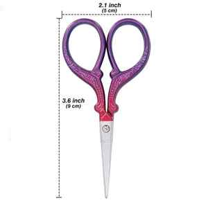 Handmade Industrial Stainless Steel Embroidery Scissors Stainless Steel Handle Vintage Craft Mini <b>Thread</b> <b>Cutter</b> Custom Color - Product Image 2