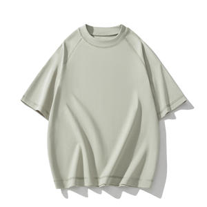 T-shirt décontracté surdimensionné à col rond pour homme, en coton respirant de 320 grammes, couleur unie, haute qualité, personnalisable en gros - Product Image 6