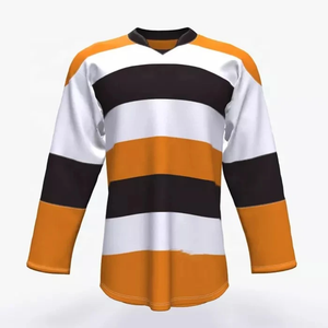 Maillot de hockey sur glace en polyester de haute qualité, personnalisé avec impression par sublimation et logo d'équipe brodé - Product Image 6