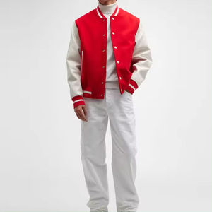 Custom Letterman Varsity <b>Jackets</b> Wool Body Genuine Leather Sleeves Winter Wear <b>Smart</b> and Stylish Varsity <b>Jacket</b> <b>for</b> <b>man</b> - Product Image 2