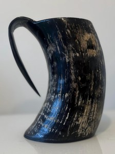 Auténtica Taza para Beber de Cuerno de Búfalo, Hecha a Mano, Estilo Vikingo, Vajilla Rústica para Bares y Restaurantes - Product Image 3
