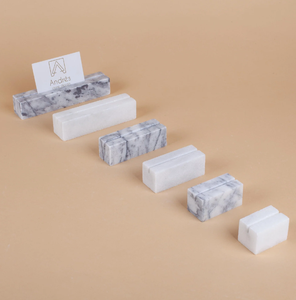 Marble Place <b>Card</b> Holder White and Black Stone Decoration <b>Table</b> Numbers Holder Wholesale Supplier - Product Image 6