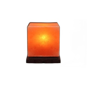 Premium Hand Carved Himalayan Pink Salt Cube Lamp Dimmer Switch Cable Included Bulk - Product Image 4