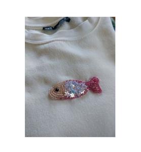 Camiseta blanca personalizada con texto, la más vendida, para mujer, para fiestas, con cuentas móviles de doble cara, hecha a mano, fabricante de la India. - Product Image 1