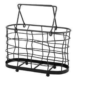 Handmade Elegant Black Iron Napkin Holder with Solid Design <b>Home</b> <b>Essential</b> for Weddings Dining Tables and Metal Carton pack - Product Image 1