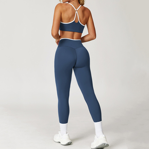 Ensemble de vêtements de sport pour femmes, soutien-gorge de sport et leggings taille haute flexibles pour l'entraînement, le fitness, le yoga, la course à pied - Product Image 5