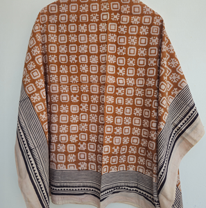 Wholesale Hand Block Print 100% Soft Cotton <b>Sarong</b> Bagru Floral Pareo Beach Cover Up for Women Summer Vacation <b>Wrap</b> Bohemian - Product Image 5