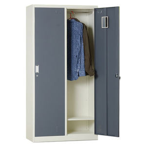 स्कूल अस्पताल जिम और होटल भंडारण समाधान के लिए इंजीनियरों और डॉक्टरों के लिए 2-डोर स्टील धातु के कपड़े लॉकर कार्यालय फर्नीचर - Product Image 2