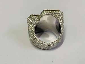 Bague Hip Hop de Luxe en Argent 925 avec Diamants Moissanite VVS Taille Ronde et Diamants Taille Baguette, Style Iced Out, Bague de Cocktail Fine et Tendance - Product Image 2