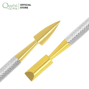 Cuticle Pusher Quyen Beauty Vietnam S-504 Professional Easy-to-Use Nail Stainless Steel Plastic Tools Efficient Blister Cuticle